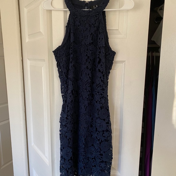 Lulus Navy Blue Mini Dress - Picture 2 of 4